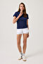 Navy Blue Straight Cut T-Shirt Regular T-Shirt - 5