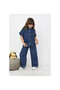 Flower Detail Denim Suit - 6