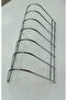 plate organizer stand silver color -metal plate stand - cake plate holder - 5