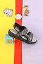 Kindep (Arzen) Stone Detailed Daily Orthopedic Girls Sandals Shoes Black - 7