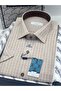Classic Short Sleeve Checkered Gift Boxed Men's Shirt Fs-004158 - Beige - 4