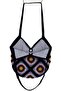 Hand Knitted Motif Patterned Lined Shoulder Bag Bgl-St04724 - 2