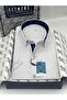 Classic Short Sleeve Checkered Gift Boxed Men's Shirt Fs-004157 - White - 3