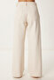 Denim Vest Pants Suit Cream Lok0012 - 6