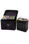 80pcs Dual Tip Markers Set, Assorted Colors Stylish Black Body with Black Cloth Bag