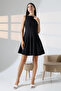 Women's Zero Sleeve Mini Flounced Dress