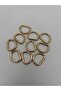 10-Pack Light Gold 2 cm D Ring