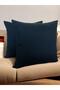 Ki̇ssen Set of 2 Black Linen Throw Pillow Covers