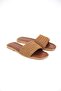 Joyce Women's Hand Knitted Tan Slippers - 3