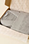 طقم روب حمام مارين مقاس L-XL رمادي - 5