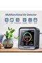 6-in-1 Indoor Air Quality Monitor, Detects CO2, PM2.5, PM10, AQI, Temperature and Humidi - 4