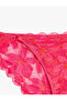 Comfortable Fit Semi-Transparent Floral Lace Panties - 3