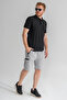 Men's Light Gray 5 Pocket Outdoor Cargo Capri Shorts Breathable Lycra Fabric - 3