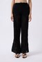 Black Knitted Knitwear High Waist Wide Leg Design Beach Pants 004