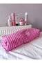 Pink Striped Hair Tongs Straightener Bag Liquid Proof Airwrap Airstrait Compatible Travel Bag - 4