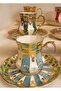 Madalyon Porcelain Hand Painted Coffee Cup Set - 5