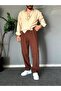 Old Money Pleated Baggy Fit Summer Linen Trousers with Elastic Waist - 4