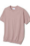 Men's Pink Slim Fit Crew Neck Knitwear T-Shirt - 5