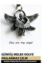 Modern Design Unisex Fashion Anchor Angel and Compass Necklace - 3