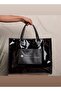 Black Luxury Tote - Lightweight and Spacious - The Perfect Blend of Style & Function - 15 x 18 x 6" - 3