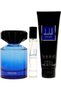 Driven Blue 3.4oz EDT Spray, 3oz Shower Gel, 0.15ml Travel Spray Men 3 Pc Gift Set - 3