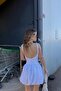 Backless Balloon Dress White - 4