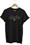 Hunting Camouflage Pattern Deer and Hunter Text Printed 100% Cotton Regular Fit Crew Neck T-Shirt
