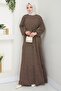 Lian Woven Viscose Dress 1539 - Brown - 3
