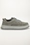 Genuine Leather Men's Casual Shoes Gray Nubuck Poly Sole Tied - 3