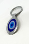 Navy Blue Evil Eye Beaded Metal Keychain, Gift Evil Eye Keychain - 8