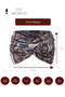 New Year, New Job, Birthday Gift Blue Burgundy Pattern Women's Headband for a Friend, Lover - 3