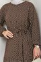 Lian Woven Viscose Dress 1539 - Brown - 4