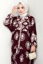 Giral Woven Viscose Dress 1543 - Plum - 4
