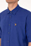 Men's Blue Long Sleeve Basic Shirt 50297868-Vr212 - 7