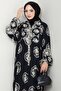 Giral Woven Viscose Dress 1543 - Black - 2