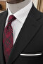 Slim Fit Mono Collar Superior Silk Wool Black Suit (Premium Six-Star Fabric) - 4