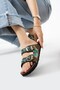 Bloom Women's Eva Sole Comfort Stone Diamond Embroidered Slippers Double Strap Buckle Casual Slippers - 3