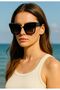 Vog Model Sunglasses Oversize Square Black Color Women's Sunglasses - 3