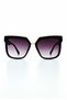 Vog Model Sunglasses Oversize Square Black Color Women's Sunglasses - 6