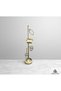 Antique Gold Toilet Paper Holder Toilet Brush and Towel Holder Complete Set with Stand Brass Material - 4