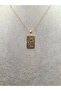 Gold Color Tarot Card Model Aquarius Steel Necklace - 2