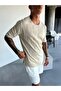 Oversize Perforated Beige Knitwear Tshirt - 2