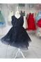 Paillettes Beaded Puffy Green Girl's Evening Dress - 4