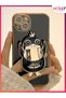 Water Green Cute Duck Stand Luxury Silicone Case with Gold Detail on the Edges for Xiaomi Redmi 10C - 6