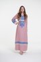 Ladies Printed Jalabiya - Full-Sleeve linen Dress with belt and Prints - 2