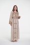 Ladies Printed Jalabiya - Full-Sleeve linen Dress with belt and All Prints - 3