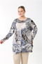 Women's Summer Long Sleeve Plus Size Tunic - 3