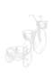 Plant Stand Bicycle Shape Vintage Style Metal - 2