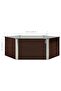 Raised Garden Bed Brown 129x129x45 cm Galvanised Steel - 3