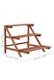 3-Tier Plant Stand Cedar Wood 48x45x40 cm - 3
